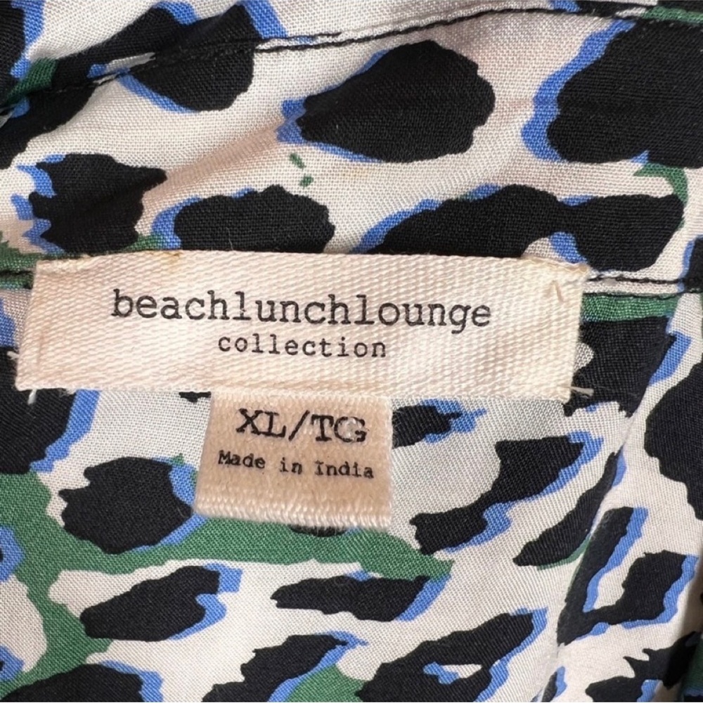 EUC Beachlunchlounge Tanzania Animal Print Blouse - Picture 10 of 11
